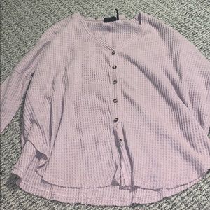urban outfitters light purple button down sweater